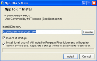 Portable NppToR screenshot