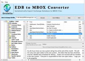 Enstella EDB to MBOX screenshot