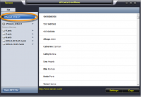 Tansee iDevice Contact Transfer screenshot