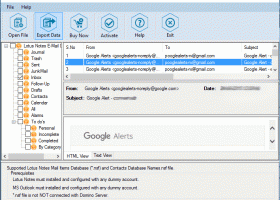 Lotus Notes NSF to PST Converter screenshot