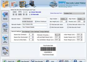 Warehousing Barcodes Software screenshot