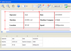 PDF to Table Extractor screenshot