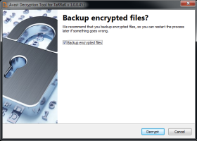 Avast Decryption Tool for TaRRak screenshot