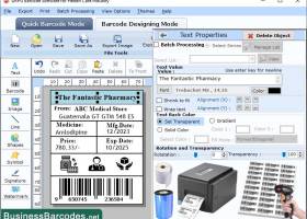 Medical Barcode Label Tool screenshot