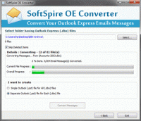 Convert DBX into Outlook screenshot