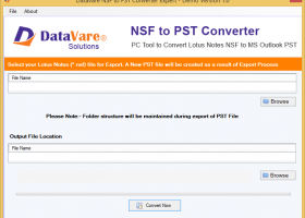 Datavare NSF to PST Converter screenshot