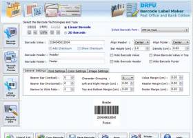 Postal Barcode Labels Creator screenshot