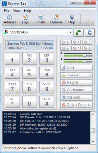 Express Talk Free VoIP Softphone screenshot