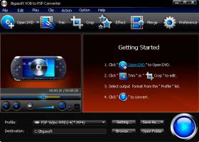 Bigasoft VOB to PSP Converter screenshot