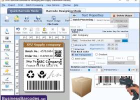 Barcode Creator Application screenshot