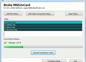 Contact MSG to VCF Converter screenshot