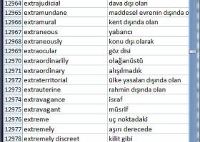 Dictionary Wordlist English Turkish screenshot