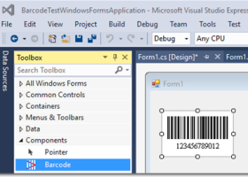 .NET Windows Forms Barcode Control DLL screenshot