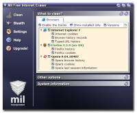 Mil Free Internet Eraser screenshot