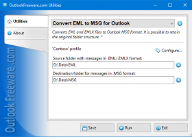 Convert EML Files to Outlook MSG screenshot