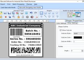 Industrial Logistics Labeling Software screenshot