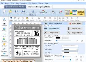 Postal Barcode Label Maker screenshot