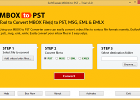 MBOX to PST Tool screenshot