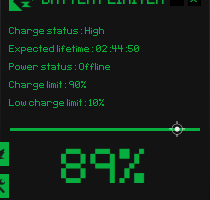 Battery limiter screenshot