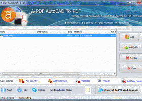 A-PDF AutoCAD to PDF screenshot