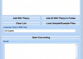 WAV Speech To Text Converter Software screenshot