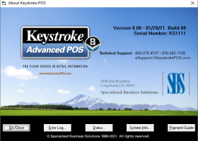 Keystroke POS screenshot