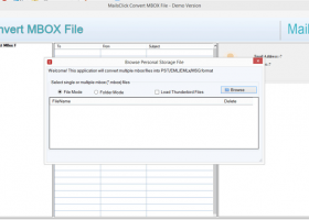 MailsClick Convert MBOX File screenshot