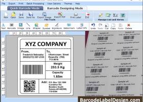 Warehousing Barcode Labels screenshot