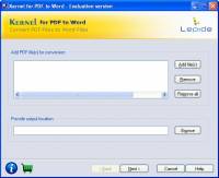 Kernel for PDF to Word screenshot