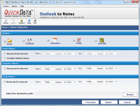 QuickData PST to NSF Converter screenshot