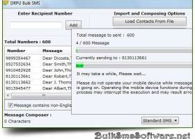 Bulk SMS Sender Software screenshot