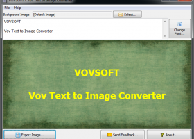 Vov Text to Image Converter screenshot