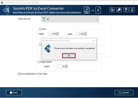 SysInfo PDF to Excel Converter screenshot