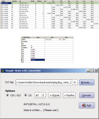 Simple Stats LOG Converter screenshot