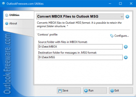 Convert MBOX Files to Outlook MSG screenshot