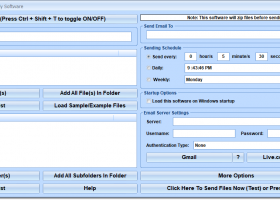 Email Files Automatically Software screenshot
