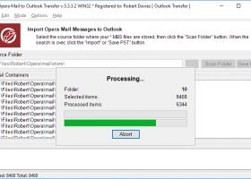 Opera Mail to Outlook Transfer screenshot