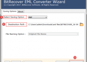 EML Files to Outlook PST Conversion screenshot