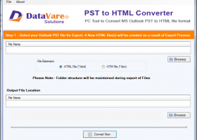 DataVare PST to HTML Converter Expert screenshot