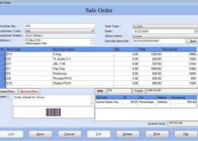 Barcode Enabled Accounting Software screenshot