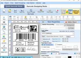 Retail Barcode Label Maker screenshot