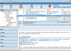 KDETools OLM to PST Converter screenshot