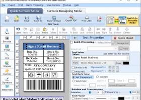 Manufacturing Barcode Label Software screenshot