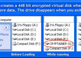 Cryptainer Pro Encryption Software screenshot