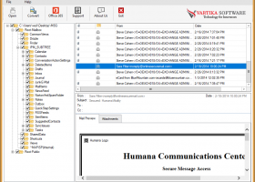 Vartika MSG to PST Converter Software screenshot