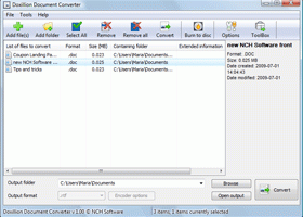 Doxillion Document Converter Plus screenshot