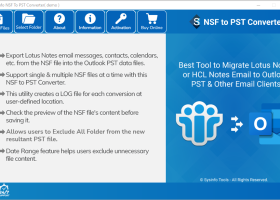 SysInfo NSF to PST Converter screenshot