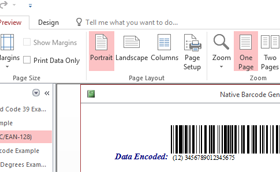 Access Code 128 Barcode Generator screenshot