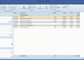 Legal Billing screenshot