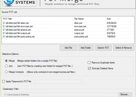 PST Merge Software screenshot